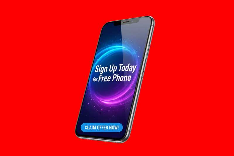 sign up today for free phone